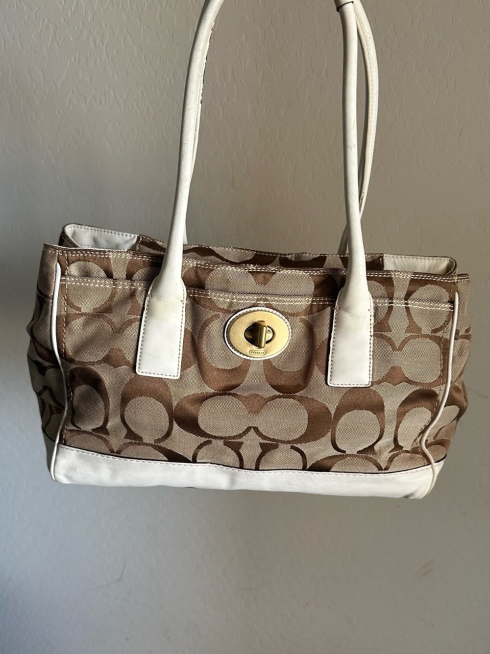 2008 Coach Hampton Madeline Signature Satchel - Vintage
